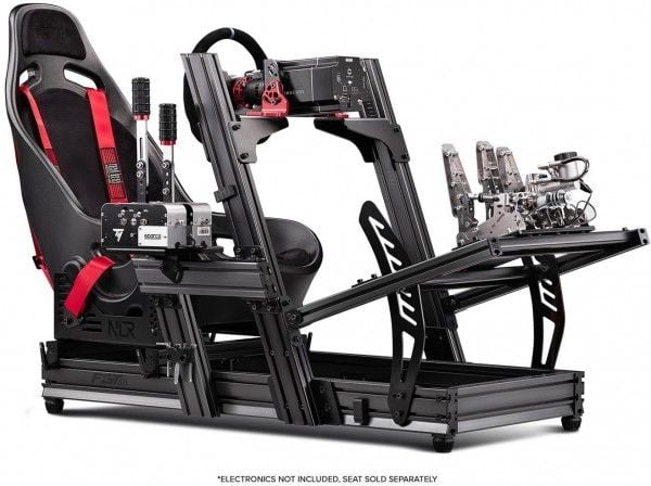 Next Level Racing® F-GT Elite Formula & GT Aluminium Profile Simulator Cockpit - Front & Side Mount Edition