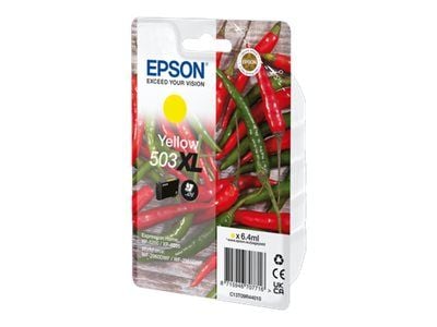 Epson 503XL - 6.4 ml - XL - gul - original - blister - blekkpatron - for EPL 5200; RIP Station 5200; WorkForce WF-2960