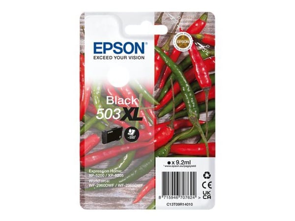 Epson 503XL, Korkea (XL) värintuotto, 9,2 ml, 550 sivua, 1 kpl, Kertapakkaus