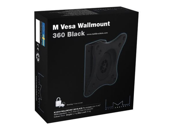 Multibrackets M VESA Wallmount 360 - Monteringssats (väggfäste) - för LCD-TV - svart - skärmstorlek: 15"-32" Multibrackets M VESA Wallmount 360 - Monteringssats (väggfäste) - för LCD-TV - svart - skärmstorlek: 15"-32"