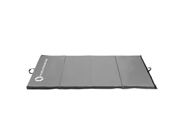 HMS treningsmatte 4-delt MGS01 240 cm x 120 cm x 5 cm grå