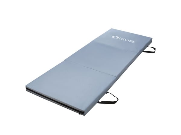 HMS gymnastikkmatte 3-delt MGS02 180 cm x 60 cm x 5 cm grå