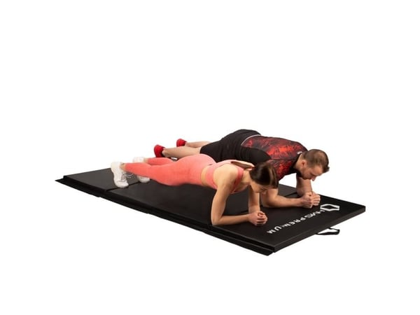 HMS Gymnastics 4-osainen patja MGS01 240 cm x 120 cm x 5 cm musta