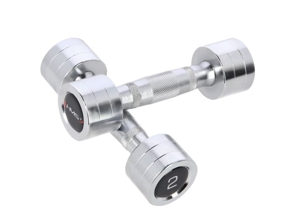 HMS-hantel CHD02 krom 2 x 2 kg