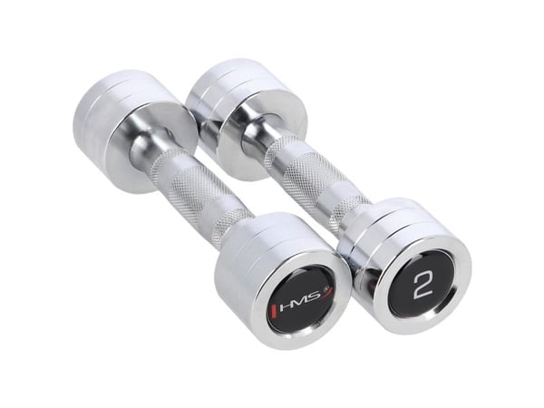 HMS-hantel CHD02 krom 2 x 2 kg