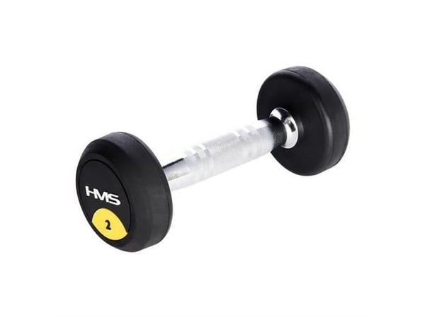 HMS hantel HG PRO gummiert 1 x 2 kg