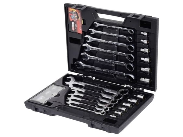 KS Tools 503.4960, Støpselsett, Metrisk, 30 hoder, Kromvanadiumstål, DIN 3113, ISO 3318, DIN 3120, ISO 1174, 2,43 kg