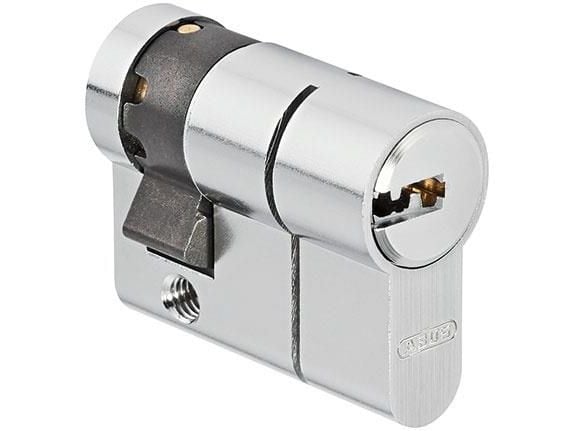 Abus låsesylinder D6 30x10 mm, nickel, 5 nøkler