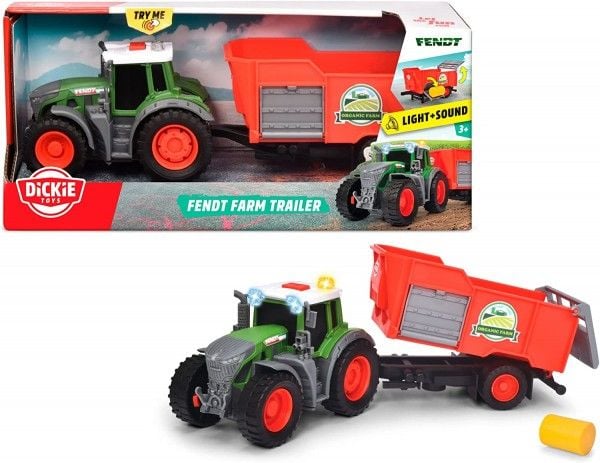 Dickie Toys 203734001, Traktor, 3 år, AAA, Plast, Sort, Grønn, Grå