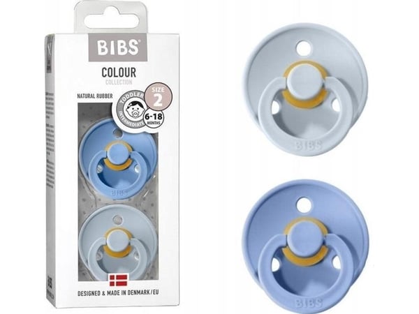 Bibs napp, Color 2-pack Sky Blue & Baby Blue M