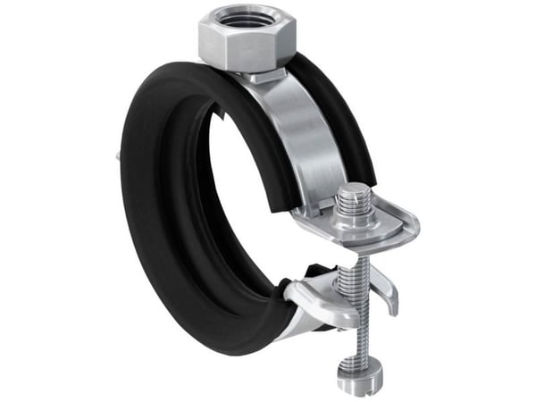 Fischer 562340, Rörklammer, Stål, Svart, 12 - 15 mm, 6,35 mm (0.25"), EPDM, Styrenbutadien (SBR), Zink stål, 0,7 kN