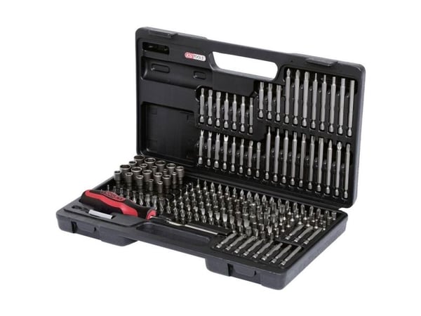 KS Tools 911.2008, 208 stykker, Nickel, DIN 3126, ISO 1173 - C 6,3, 25 mm, 2,22 kg, 25,4 / 4 mm (1 / 4")