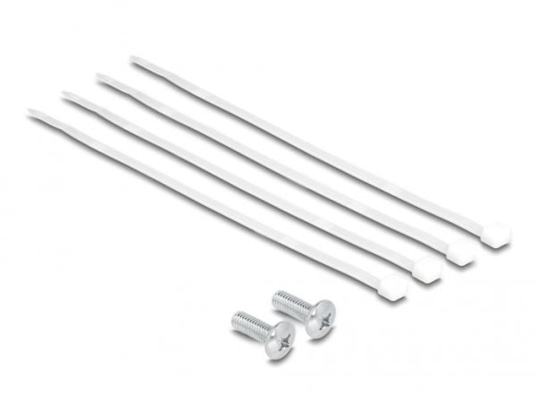 Delock - Koblingspanel - rackmonterbar - CAT 6a - RJ-45 X 8, LSA X 8 - grå - 0.5U - 10"