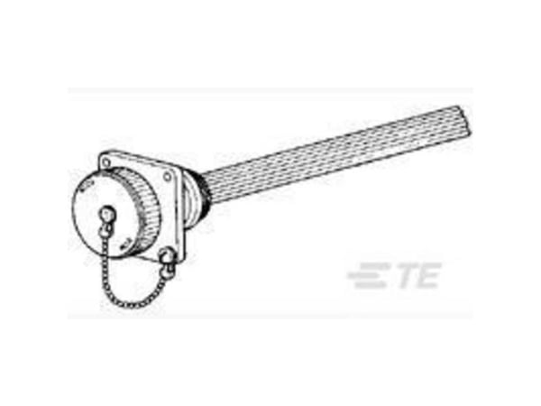 TE Connectivity 208680-1, Musta, Elastomeeri, Termoplastinen, 100 kpl