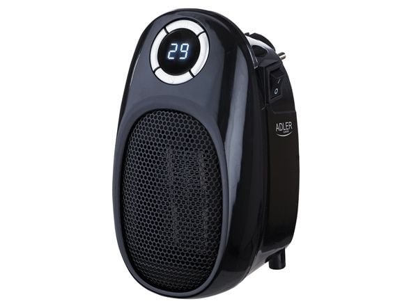 Adler Thermofan - Easy Heater AD 7726 Keramikk, 400 W, effektnivå nummer 2, egnet for rom opptil 32 m², svart (AD 7726)