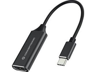 Conceptronic ABBY03B, HDMI Type A (Standard), USB Type-C, Hunkjønn, Hankjønn, Rett, Rett