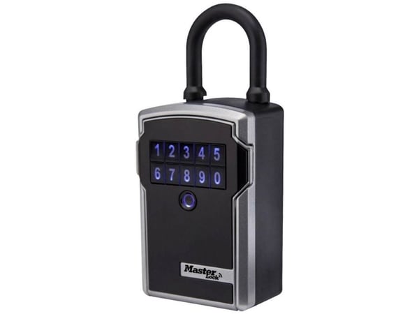 MASTER LOCK 5440EURD, Smart hänglås, Kod, utan nyckel, Svart, Rostfritt stål, Android, iOS, Batteribyte, 83 mm