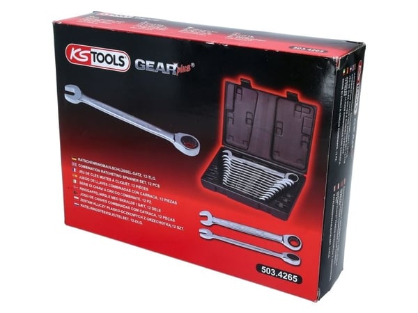 KS Tools 503.4265, Kromvanadiumstål, 72 stykker, DIN 3113, ISO 3318, 12 stykker, 1,88 kg