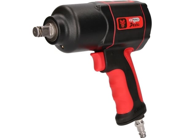KS Tools THE DEVIL, Slagtrekker, Sort, Rød, Aluminium, 1/2", 8500 RPM, 870 Nm