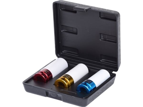KS Tools 515.1005, Støpselsett, 1/2", 3 hoder, Krom-molybden-stål, ISO 1174, DIN 3121, 860 g
