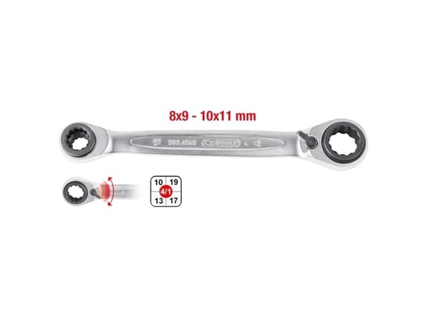 KS Tools 503.4546, Kromvanadinstål, 16,19 mm, 72 styck, 1 styck, 244 g