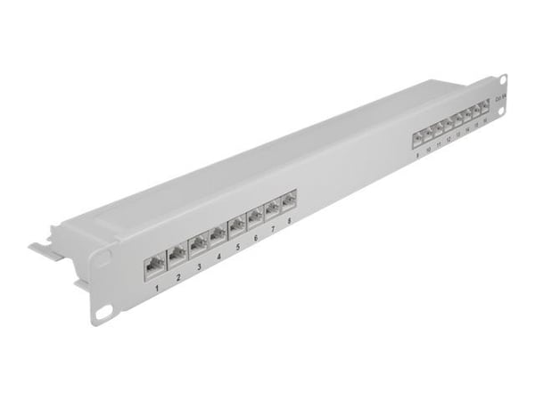 DeLOCK 66877, Harmaa, Metalli, 1U, 482,6 mm, 100 mm, 44,5 mm