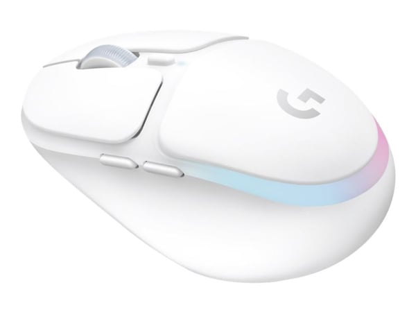 Logitech G G705 - Mus - små händer - 6 knappar - trådlös - Bluetooth - USB Logitech LIGHTSPEED-mottagare