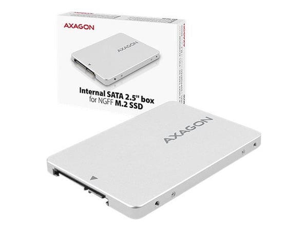 AXAGON RSS-M2SD - Uttagbar harddiskramme - 2.5" to M.2