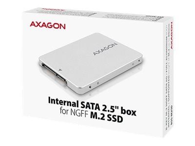 AXAGON RSS-M2SD - Uttagbar harddiskramme - 2.5" to M.2