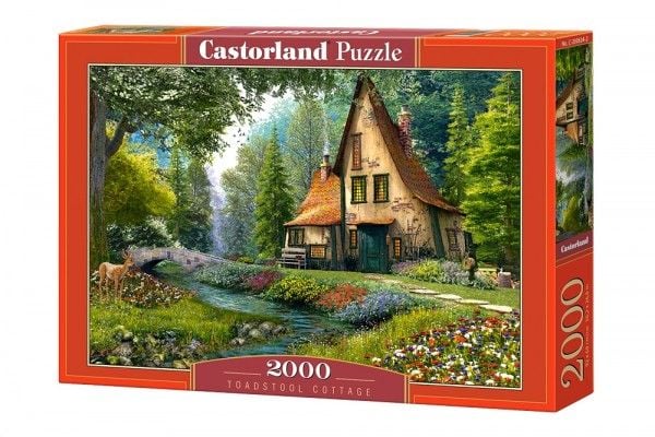 Castorland Toadstool cottage 2000 pcs, 2000 kpl, Maisema, 9 vuosi/vuosia