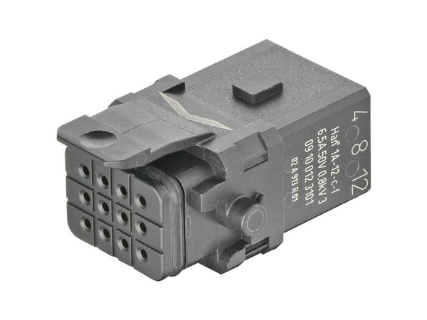 Kontakt Han 1A-12-C-f lås 09 10 012 3101 Harting 1 st