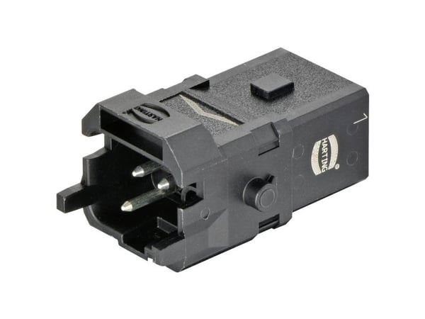 Anslutningshane 1A-2+PE-S-m lås 09 10 10 002 2601 Harting 1 st