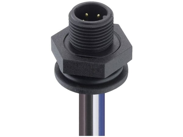 Lutronic 1231 04 T16CW100 0,5m Anturi/toimilaitteen liitin uppoasennukseen M12 Liitin, uppoasennus Napojen lukumäärä (RJ): 4 10 kpl