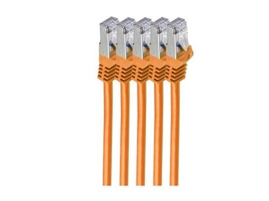 S-ConnCat.7 råkabel S/FTP 1,5 m - RJ-45 - RJ-45 - Hann/hann - Gull -Cat.7 råkabel - S/FTP (S-STP) (75511-1.5O-SET5)