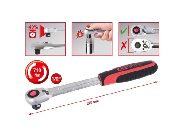 KS Tools 920.1290, Krom-vanadium-stål, 72 stk, DIN 3120, ISO 1174, DIN 3122, ISO 3315, 1 stk, 356 g