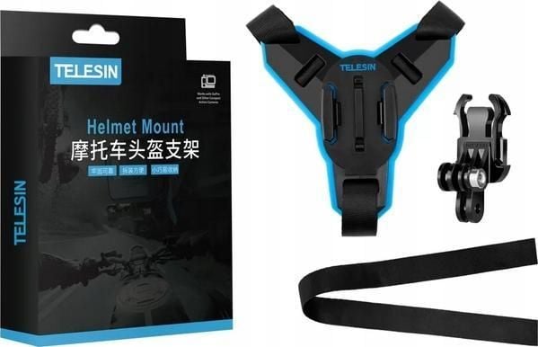 Telesin kypäräkiinnike Kypäräkiinnike Gopro Hero 10 9 8 7 6 5 4 3+ Max kameroille / Gp-hbm-mt7