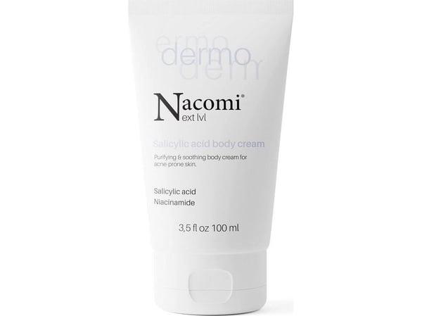 NACOMI_Next Level Dermo rengörande och lugnande kroppskräm med salicylsyra och niacinamid 100 ml