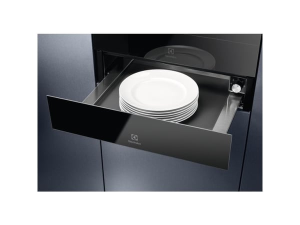 Electrolux Series 900 KBD4Z - Värmeskåp - inbyggd - fördjupning - bredd: 56 cm - djup: 55 cm - höjd: 14 cm - svart