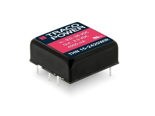 Traco Power THN 15-4822WIR, 25,4 mm, 9,9 mm, 25,4 mm, 16,5 g, 15 W, 18-75 V