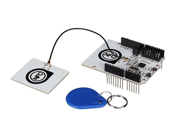 Whadda WPSH211, NFC/RFID controller shield, Sort, Hvit, 3.3 - 5.5 V, 69 mm, 54 mm, 24 mm Whadda WPSH211, NFC/RFID controller shield, Sort, Hvit, 3.3 - 5.5 V, 69 mm, 54 mm, 24 mm
