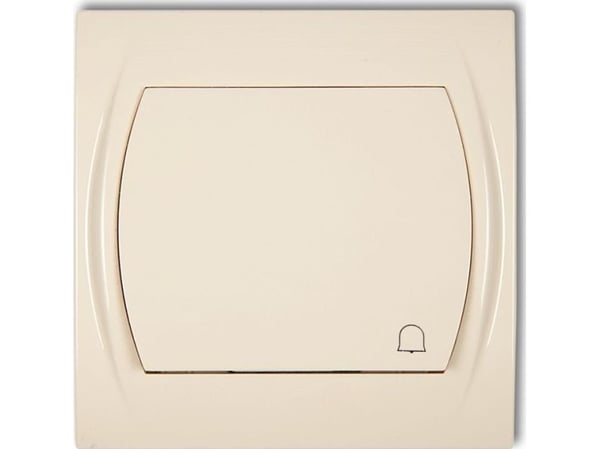 Karlik LOGO tryckknapp /klocka/ belyst mässingsmetall 8LWP-4L