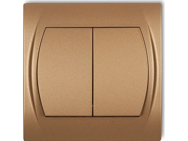 Karlik LOGO Valaistu halogeenikytkin kultainen metallinen 8LWP-2L