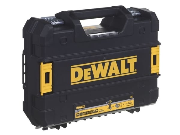 DeWALT DCD709D2T-QW - Slagborr/skruvdragare - sladdlös - 2 hastigheter - nyckellös chuck 13 mm - 65 N·m - 2 batterier - 18 V