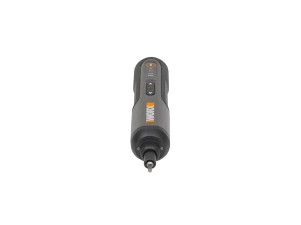 WORX Wkrtak akumulatorowy 4V+akces., Elektrisk skrutrekker, Rett håndgrep, Sort, Grå, Oransje, 300 RPM, 2,5 Nm, 5 Nm