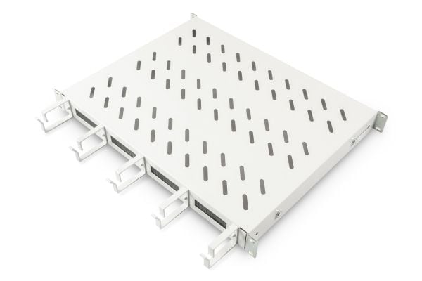 Digitus DN-97680 - Rack-hylle - fast - lysegrå, RAL 7035 - 1U - 19"