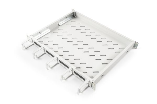 Digitus DN-97680 - Rack-hylle - fast - lysegrå, RAL 7035 - 1U - 19"