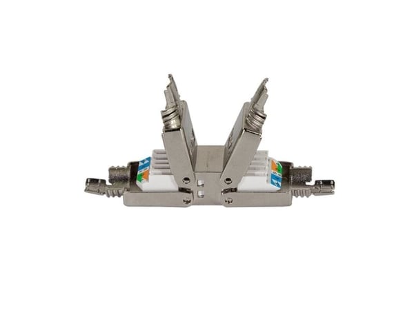 LogiLink MP0057, Cat.6A, Cat.7, Cat.7A, Metallisk, Rett, Metall, Nickel, Zink, 22/24, Nickel