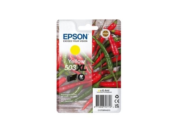 Epson 503XL, Korkea (XL) värintuotto, 6,4 ml, 503 sivua, 1 kpl, Kertapakkaus