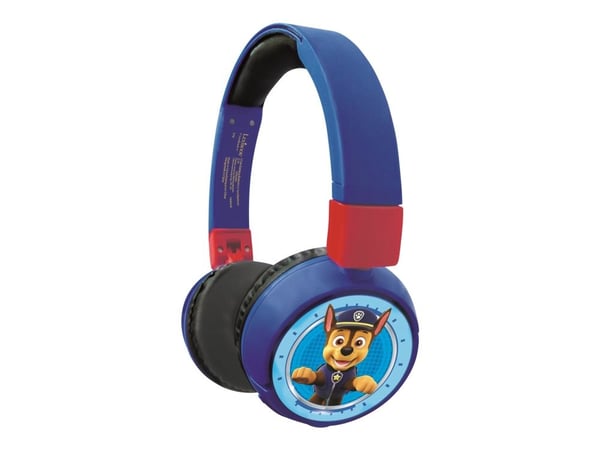 Lexibook Psi Patrol kokoontaitettavat 2-in-1 Bluetooth-kuulokkeet