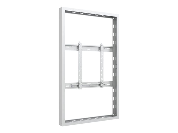 Multibrackets M Pro Series - Stor - innhegning - for digitalsignerings-LCD-panel - låsbar - stål - hvit - skjermstørrelse: 50" - veggmonterbar